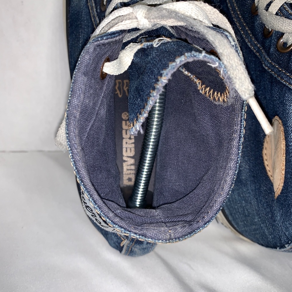 Converse all star high top denim shoes men’s 10 - Picture 8 of 8